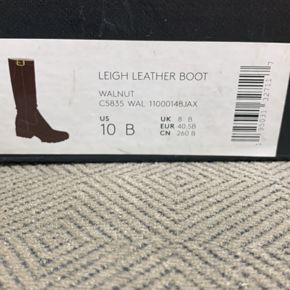BRAND NEW 🔥 LEIGH LEATHER COACH BOOTS 😍 COLOR - WALNUT 😆 - Picture 10 of 10